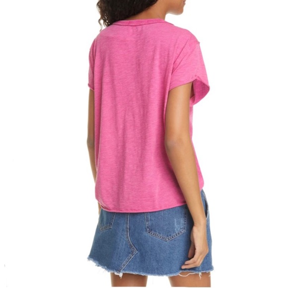 NWT Free People Kaylen Cotton Blend Tee - Picture 3 of 6